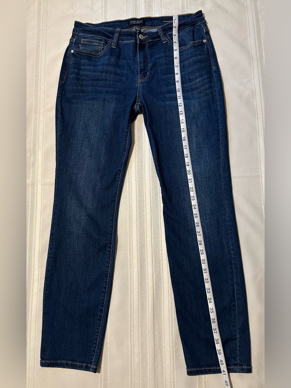 Judy Blue Straight Fit Medium Wash Denim Jeans Women’s 13/31 - Picture 9 of 16